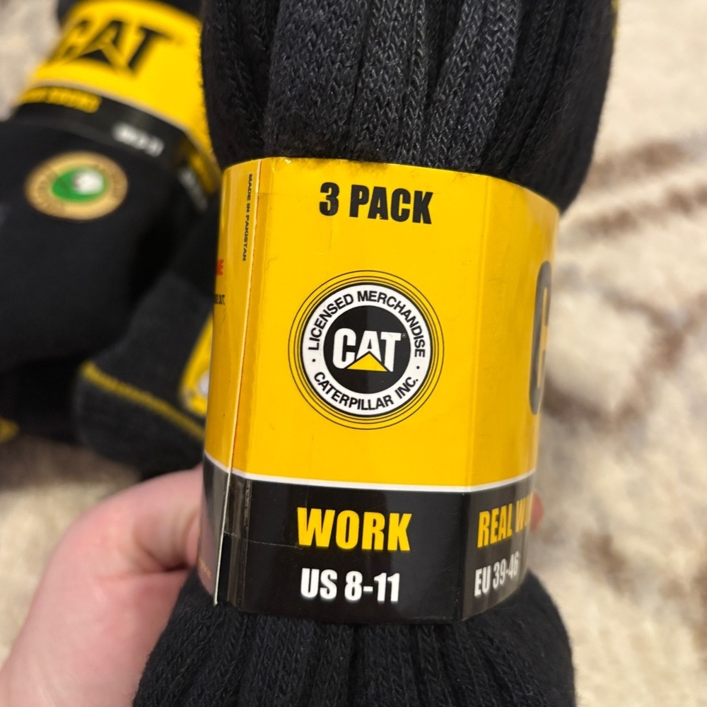 NEW Caterpillar Real Work Socks- Bundle of 3 Packs - Picture 3 of 5